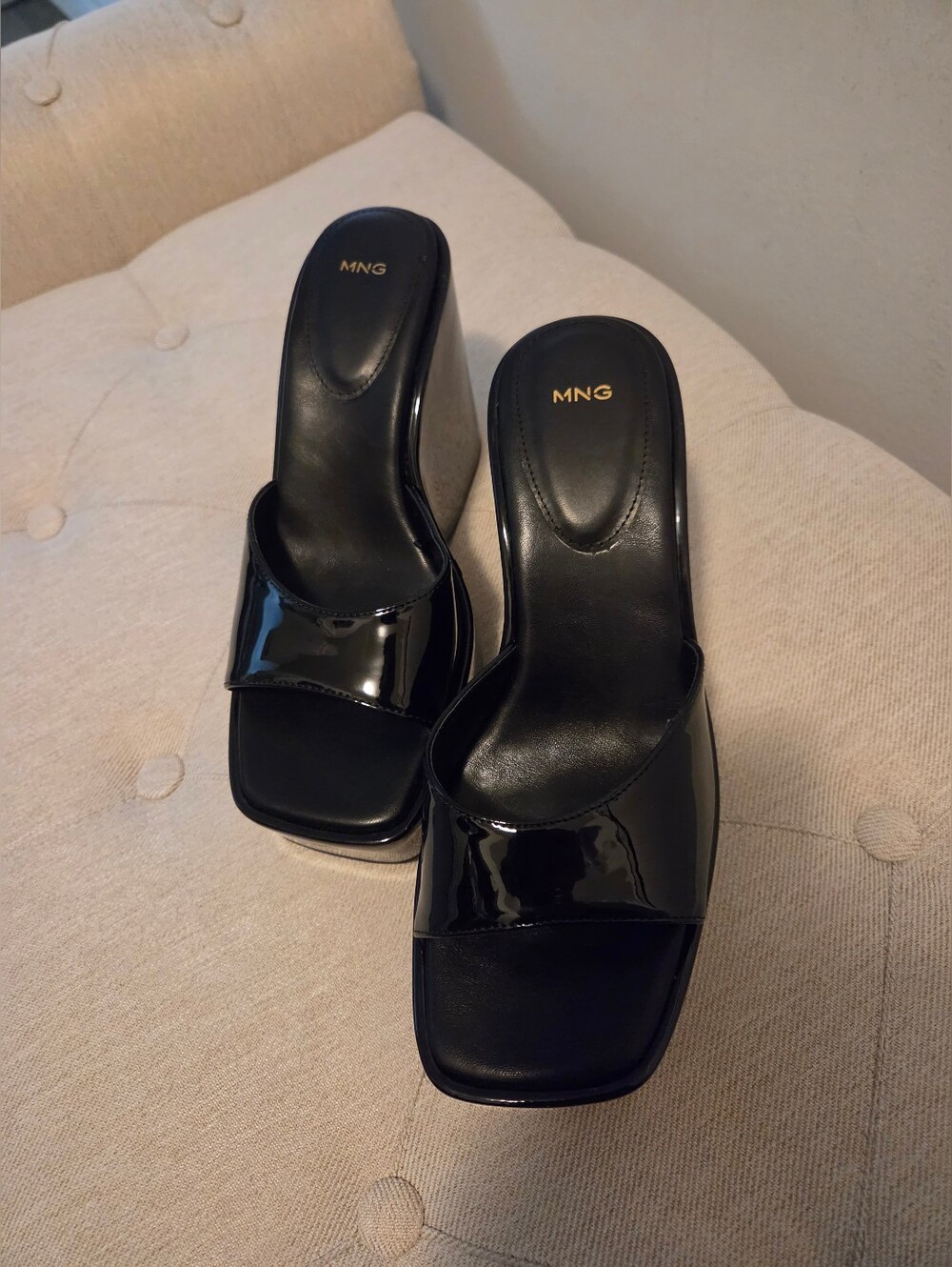 Mango Black Platform Shoes